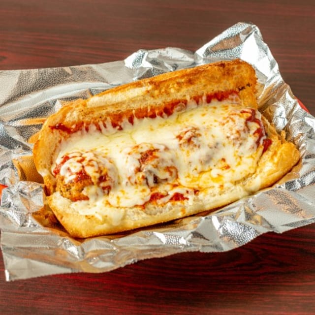 Meatball Parmesan Sub.