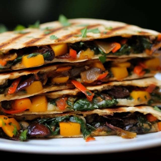 Veggie Quesadilla.