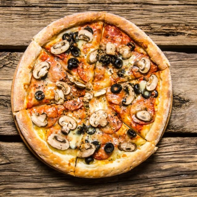 The Works Pizza.