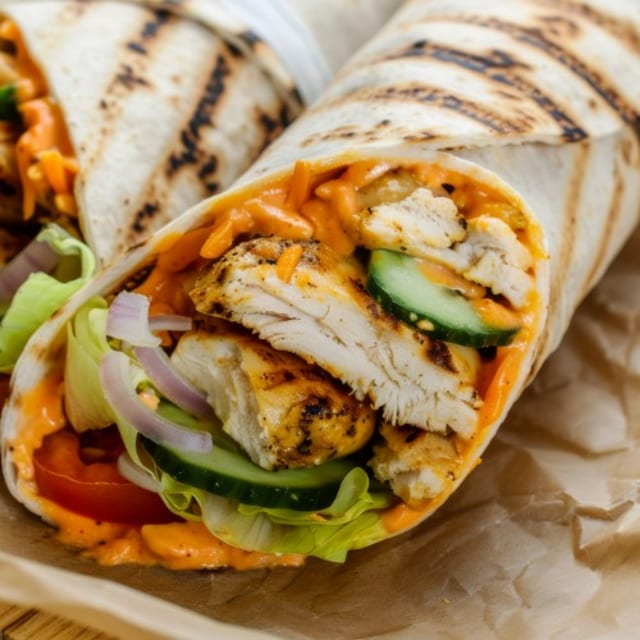 BBQ Chicken Wrap.